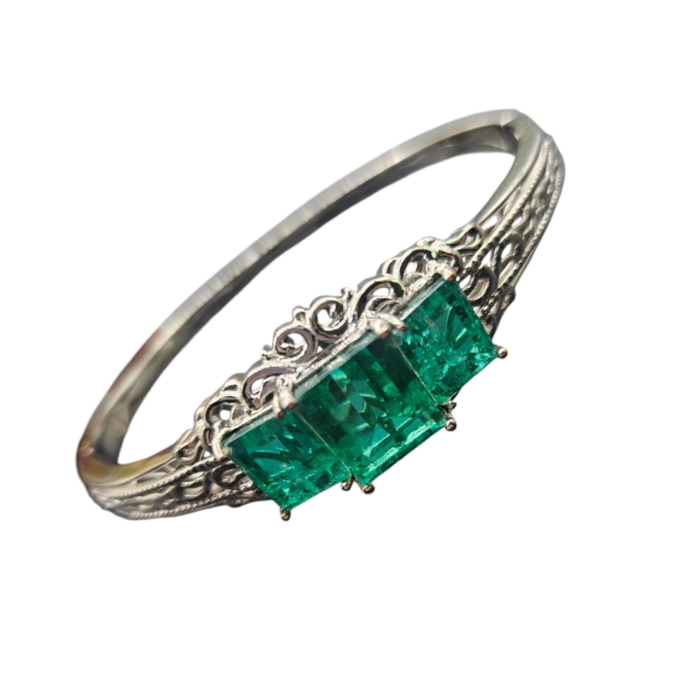 Emeraldine Bangle Bracelet